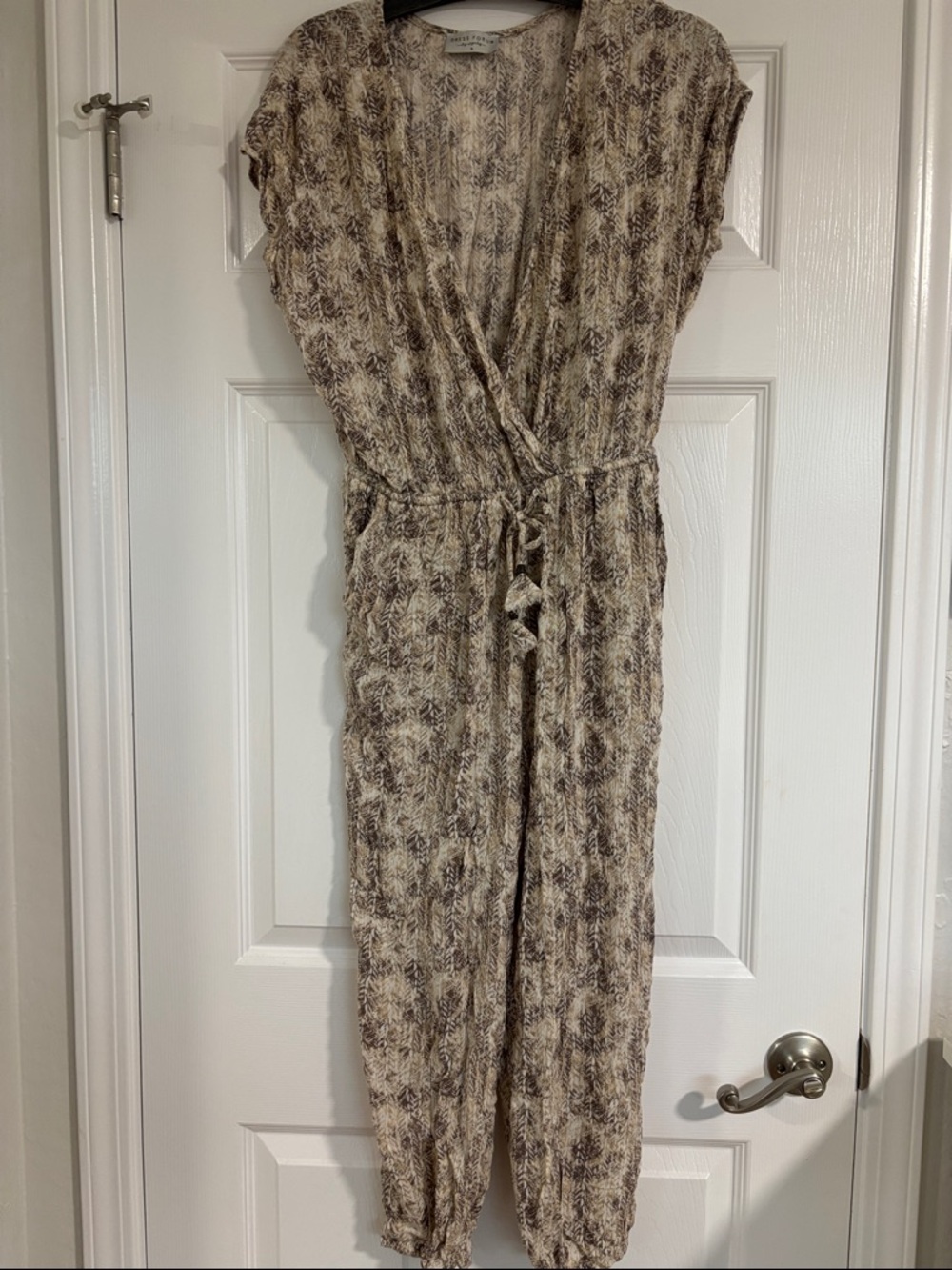 Dress Forum Neutral Patterned Knit Top in Beige and Taupe